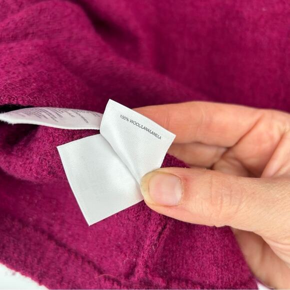 Kasper 100% Boiled Wool Fuchsia Button Front Blazer Jacket Size Medium - Picture 7 of 7